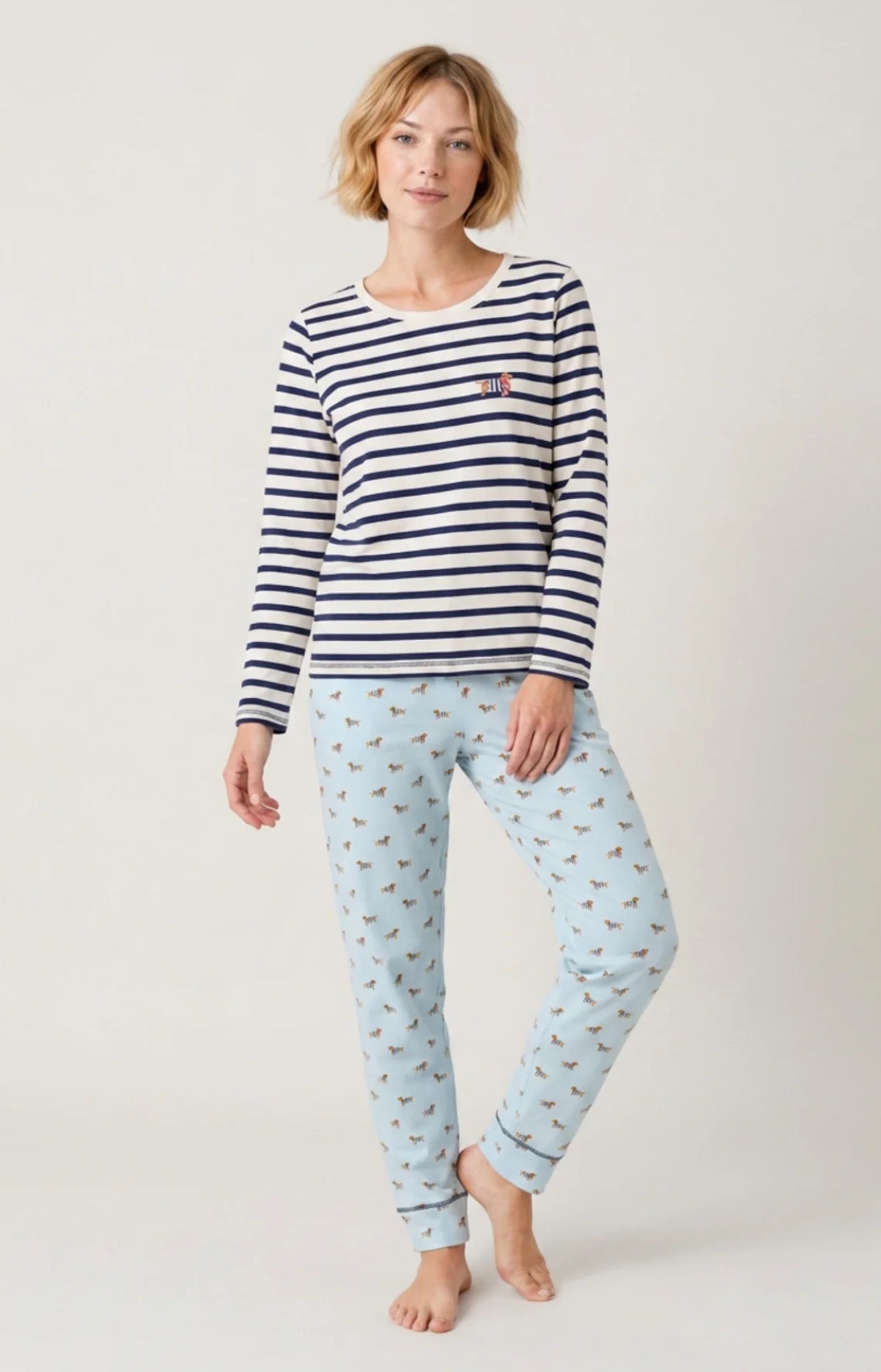 Pyjama en jersey de coton imprimé Tobbie, ARTHUR