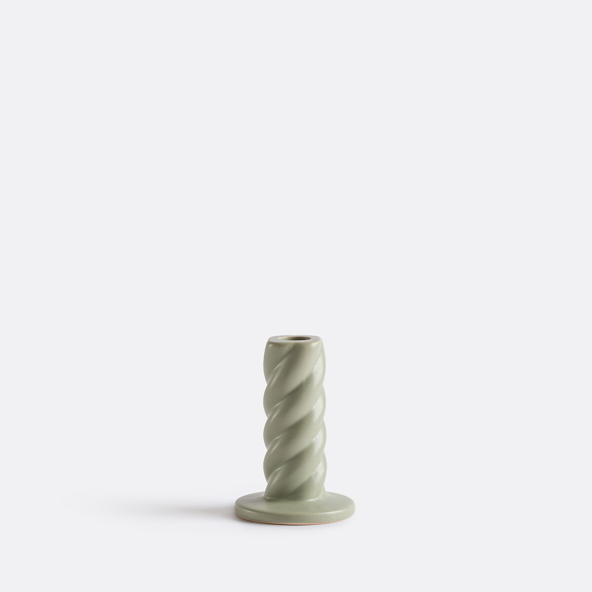 Vavy Twisted Ceramic Candle Holder H12.5cm, LA REDOUTE INTERIEURS