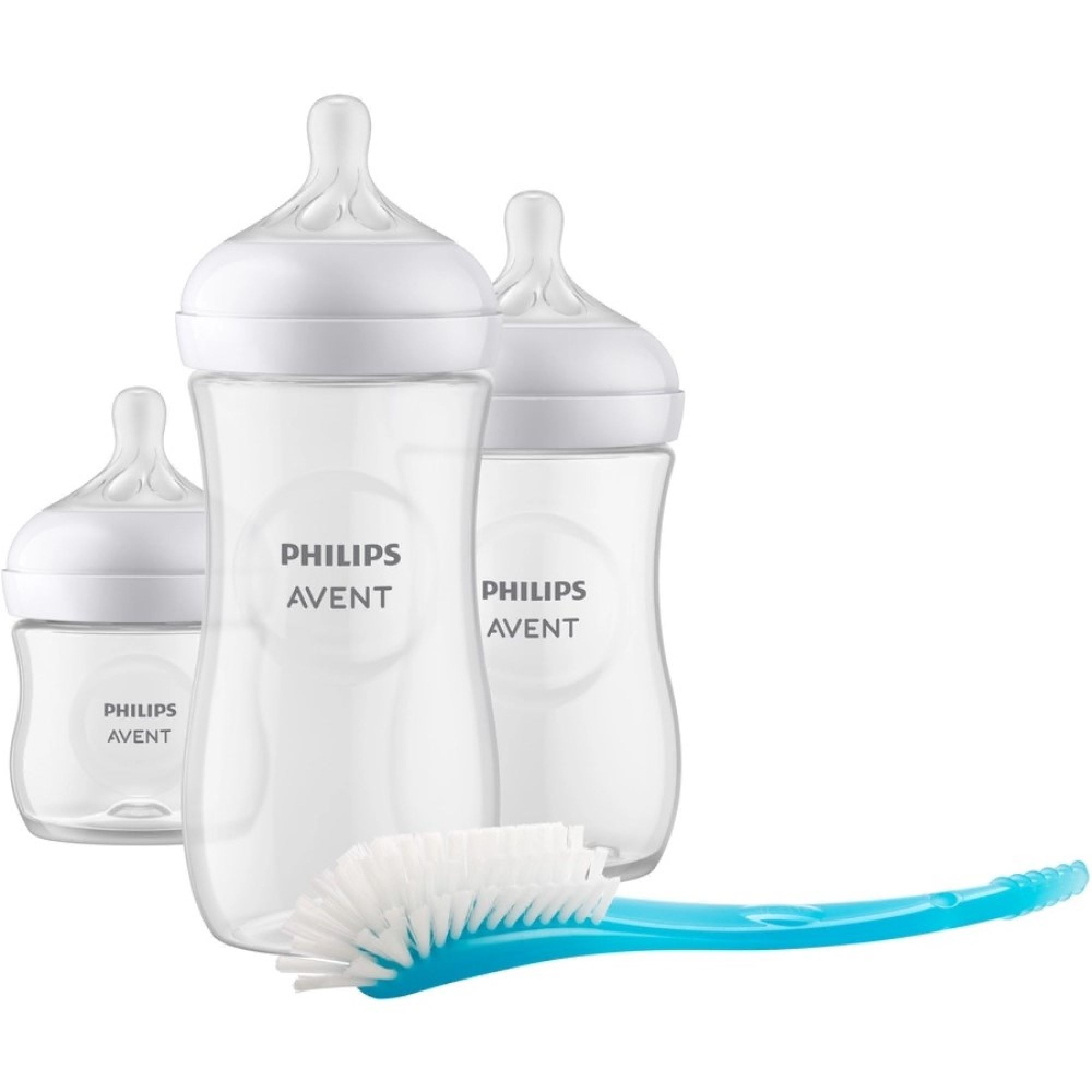 Coffret 3 biberons nouveau-né Natural 3.0 SCD837/12, PHILIPS AVENT
