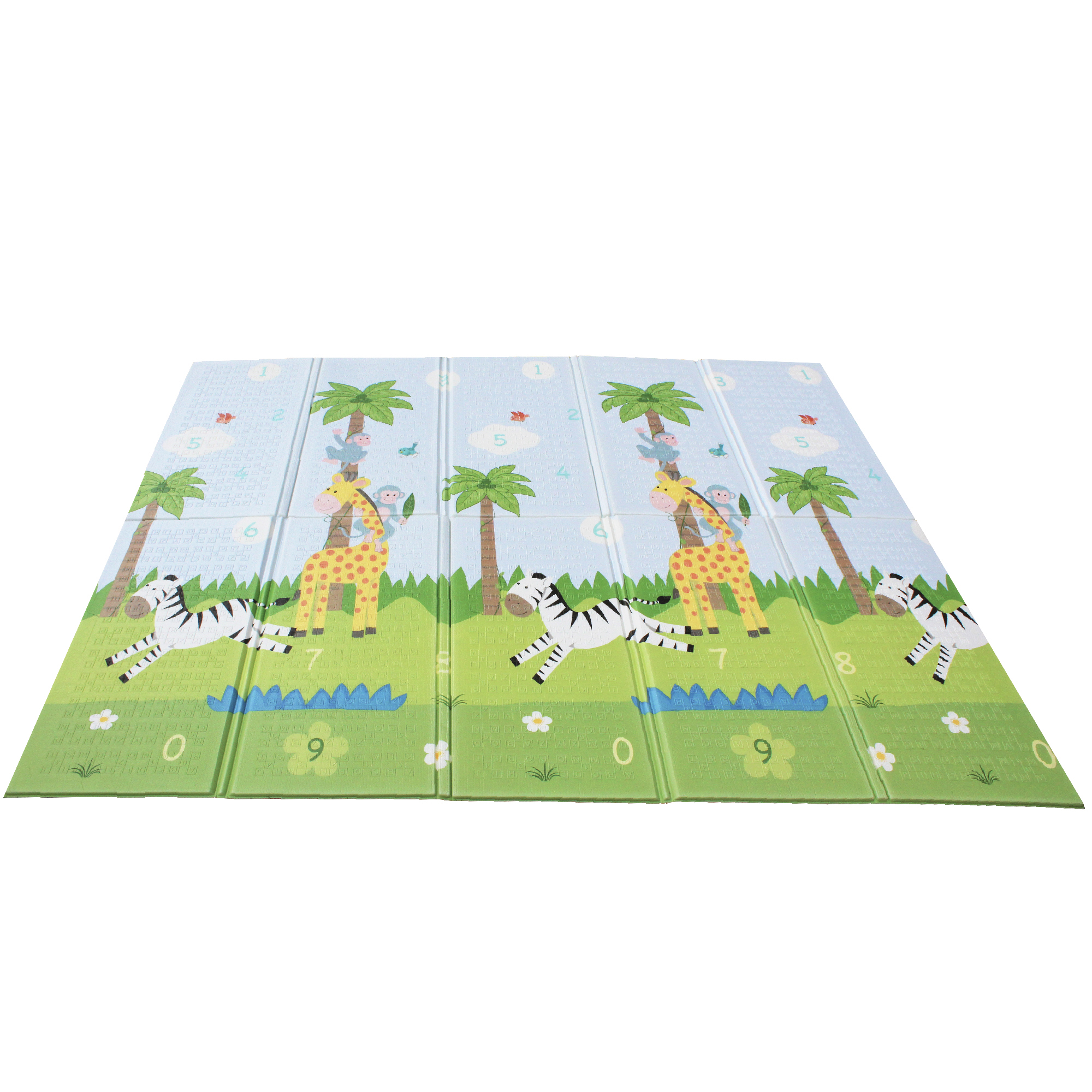 Tapis Jeu Éveil Bébé Pliable Double Face, TEAMSON KIDS