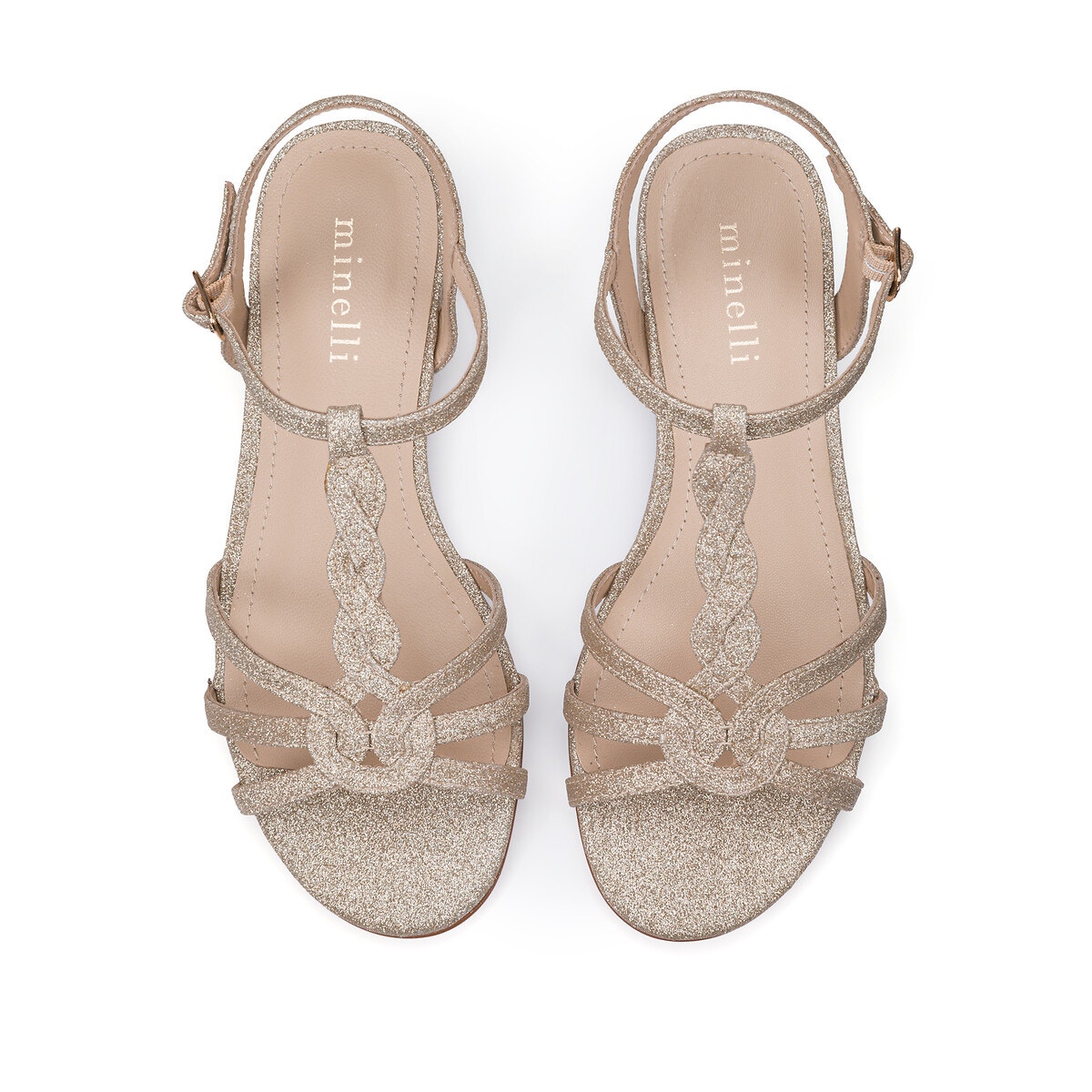 Sandales cuir petits talons Minelli La Redoute