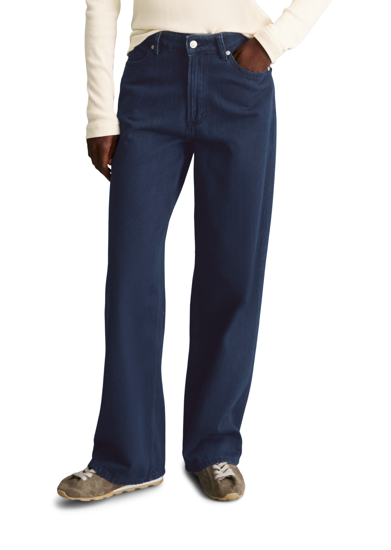 Jeans modèle Tomma wide en coton bio non extensible, MARC O’POLO DENIM