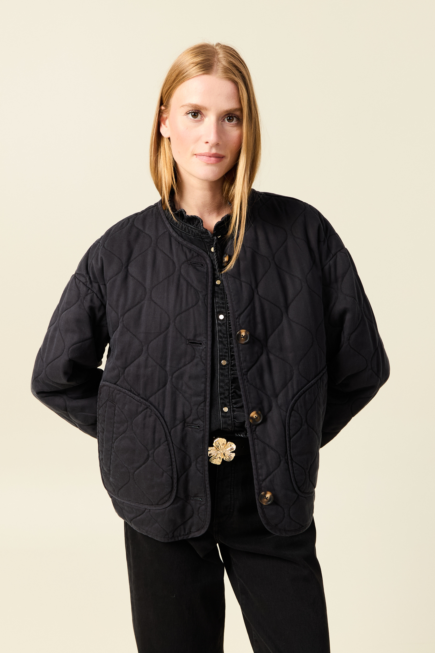 Veste oversize manches longues doublée, BONOBO