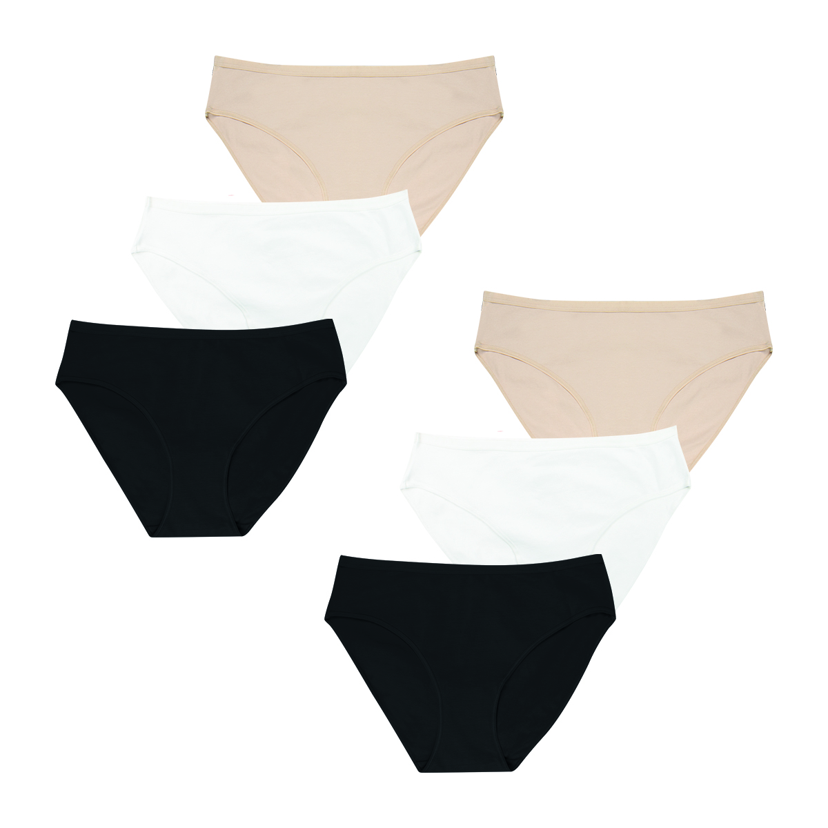 Culottes, Lot de 6, ECOPACK BASIC, ATHENA