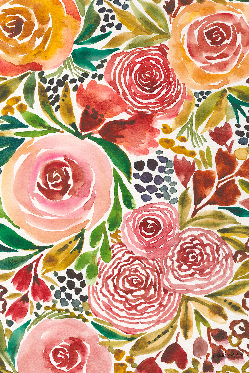 Tableau roses envoutantes, HEXOA
