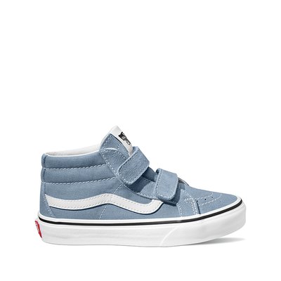Kids Sk8-Mid High Top Trainers in Suede with Touch 'n' Close Fastening VANS