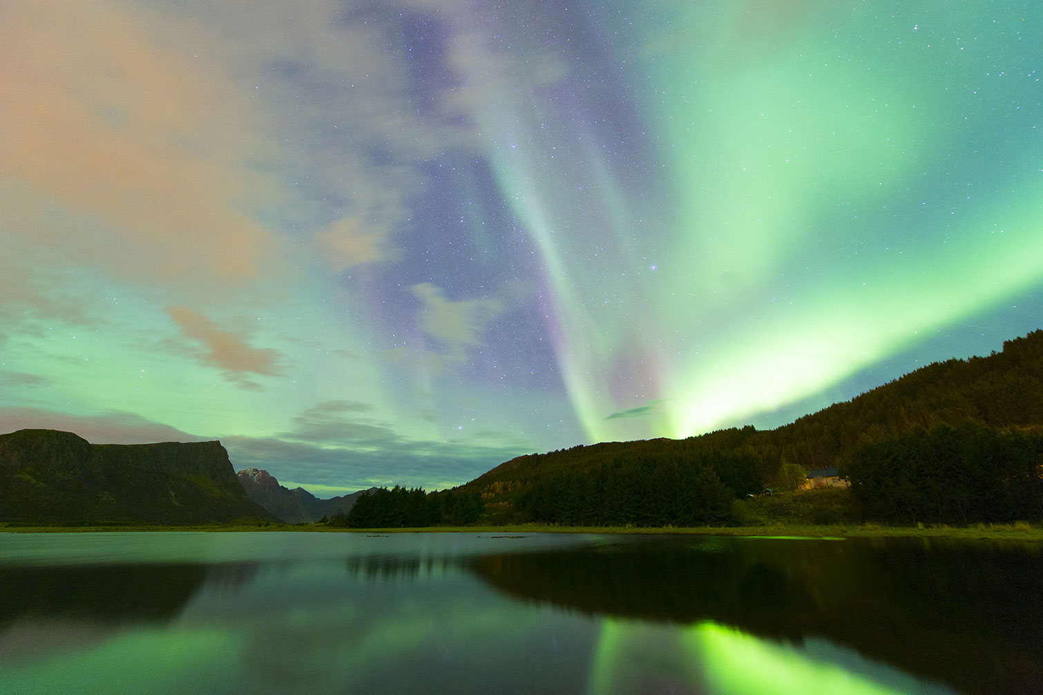 Tableau norwayliht lofoten, HEXOA