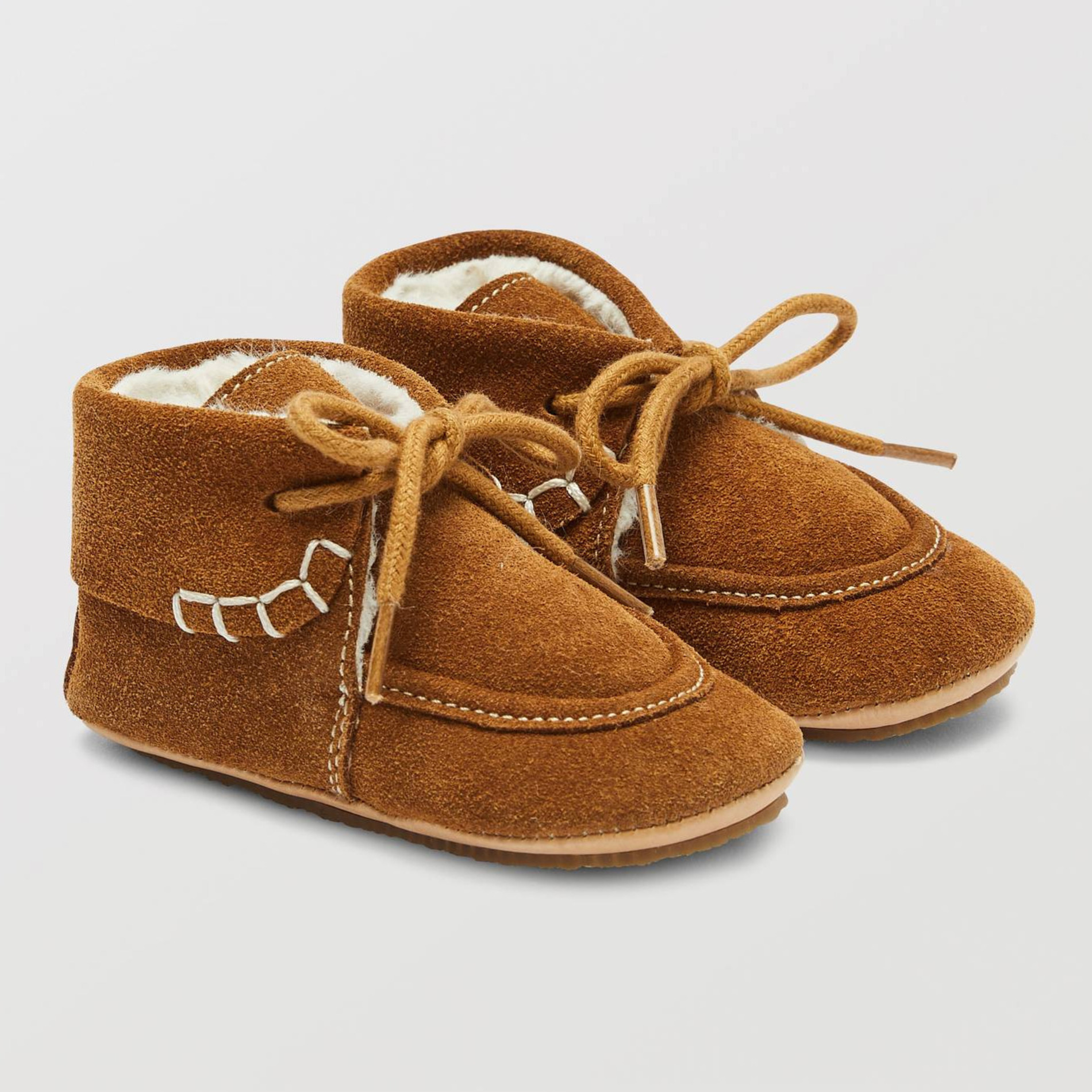 Chaussons fourrés en cuir, BOUT'CHOU
