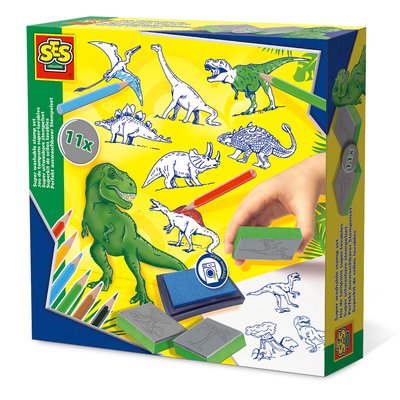 Brinquedo "Carimbos Dinossauros", SES SES