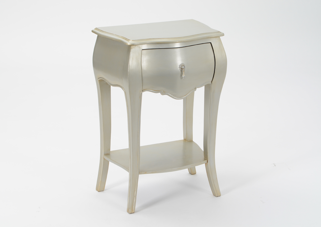 Table De Chevet Murano Blanc, AMADEUS