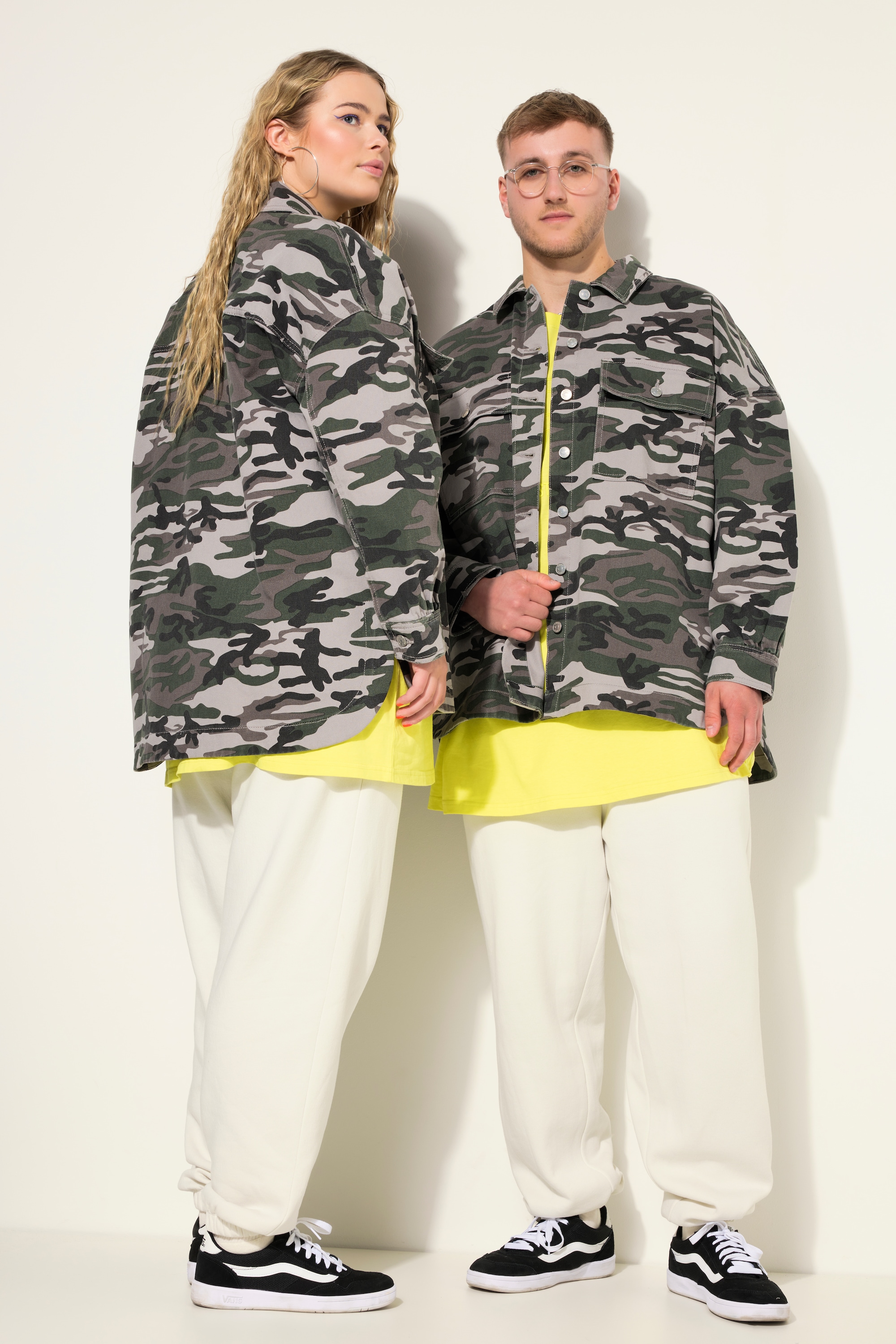 Chemise oversized à motif camouflage, STUDIO UNTOLD