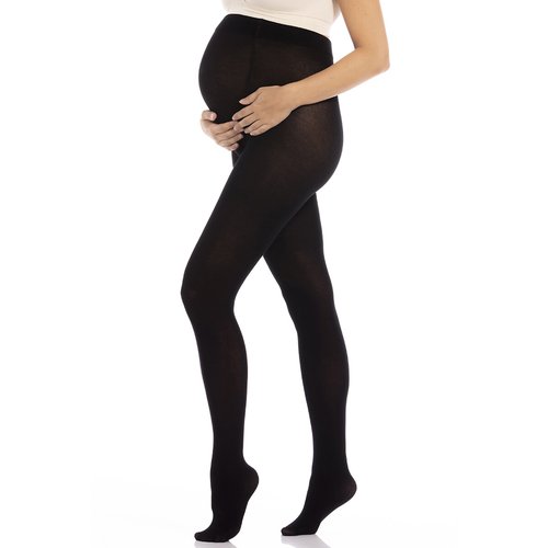 200 denier ultra opaque maternity tights black Magic Bodyfashion