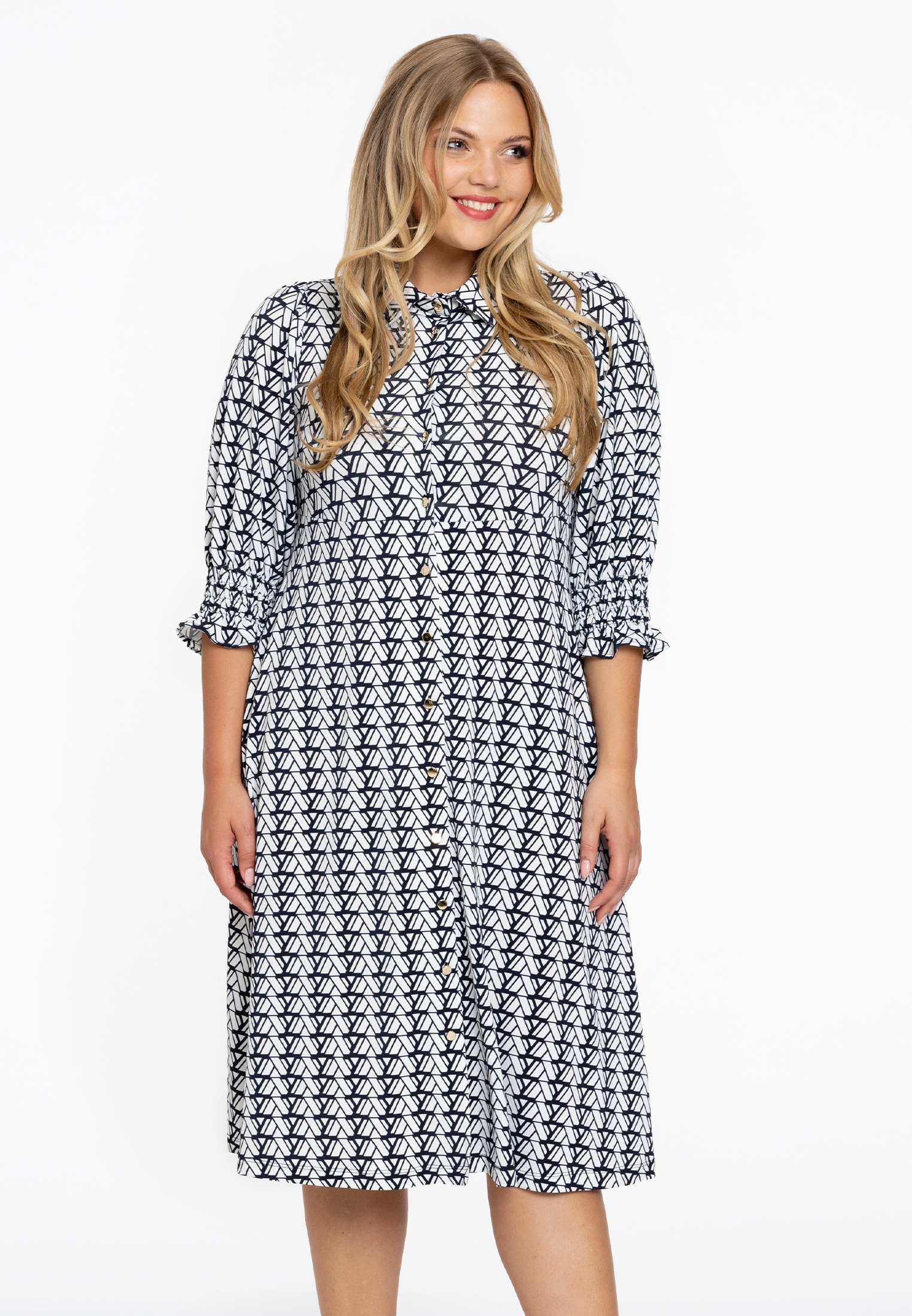 Robe avec fermeture à bouton, YOEK
