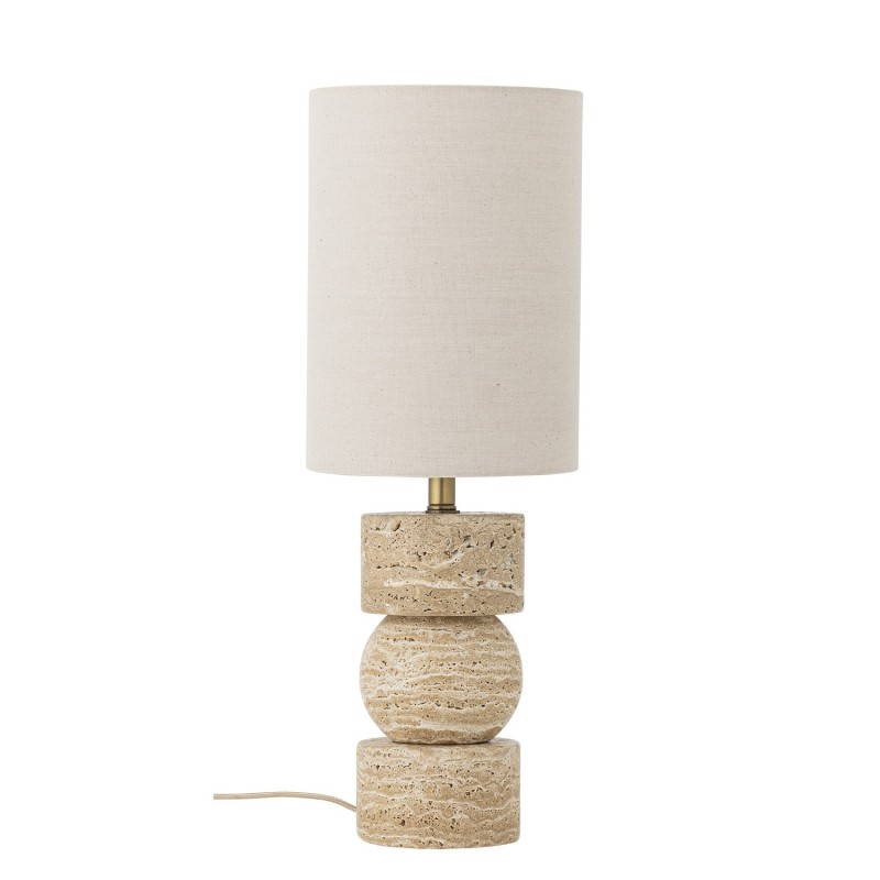 Lampe de table travertin tissu  Marci, BLOOMINGVILLE