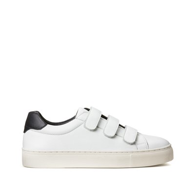 Leather Trainers with Touch 'n' Close Fastening LA REDOUTE COLLECTIONS