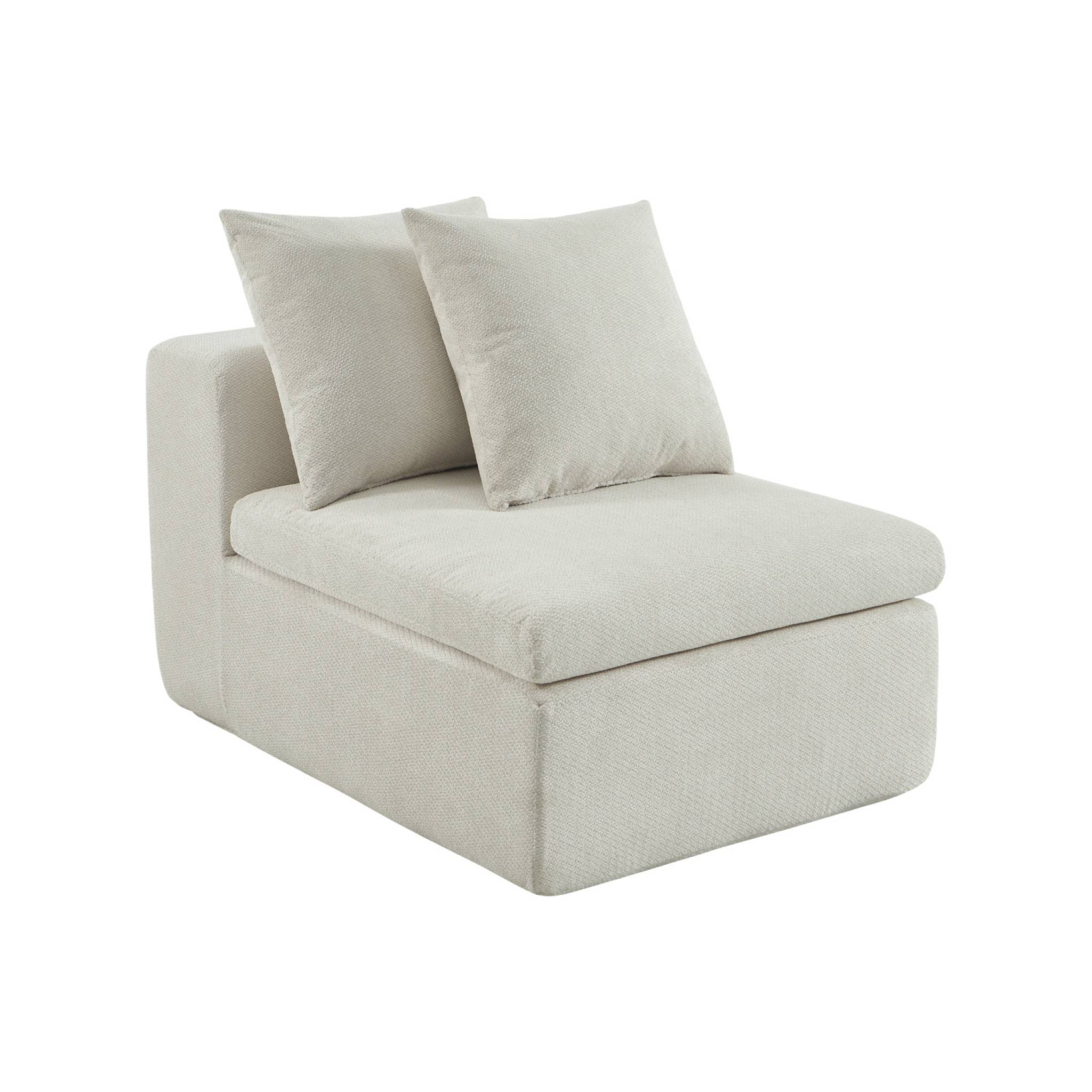 Fauteuil compressé pour canapé modulable tissu chenille 1 place MOVI, SWEEEK
