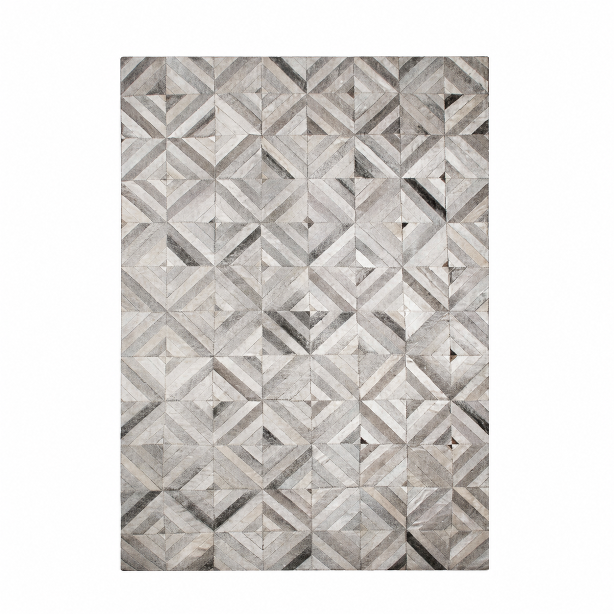 Tapis décoratif en cuir d'hairon 230x160, SIA DECO
