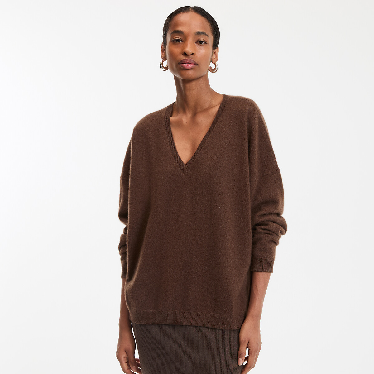 LIDNM Cashmere Slouch V-neck Mサイズ