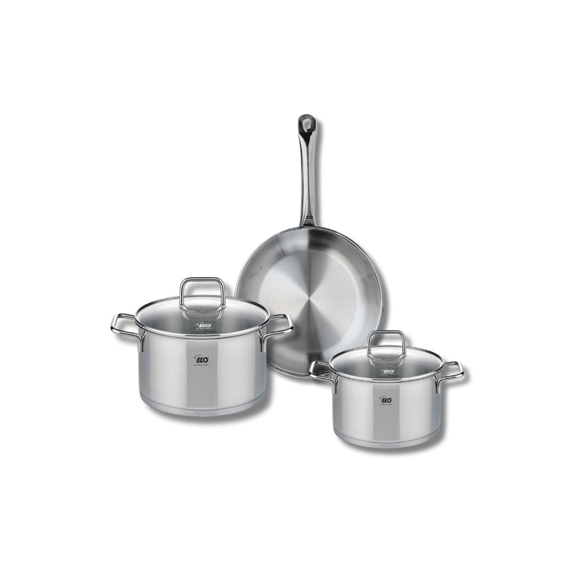 Batterie 1 poêle 24cm + 2 faitouts 16/20cm PROFI CITRIN, ELO