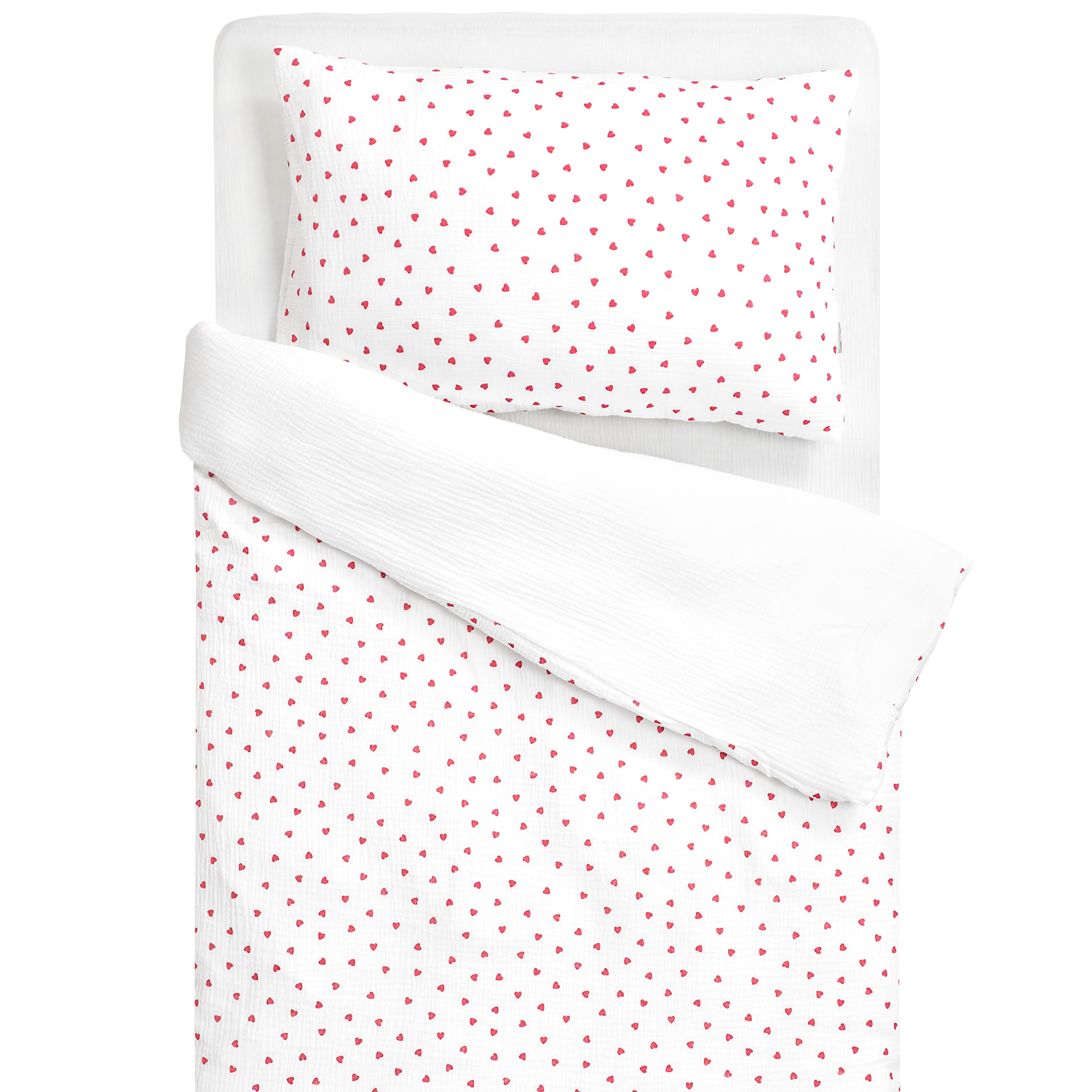 Parure de lit réversible en gaze de coton LOVIO, SEVIRA KIDS