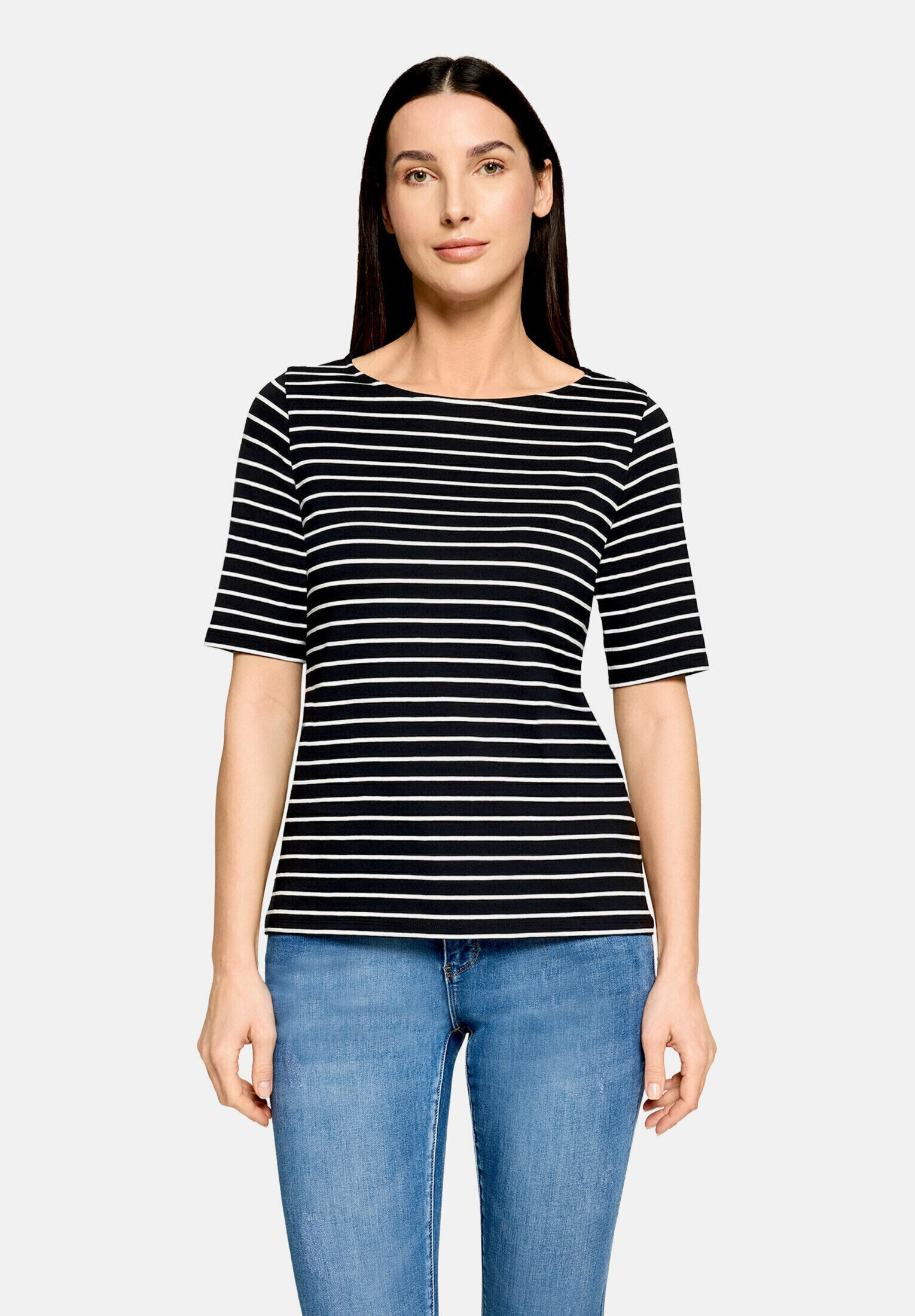 T-shirt à rainures à encolure bateau, BETTY BARCLAY
