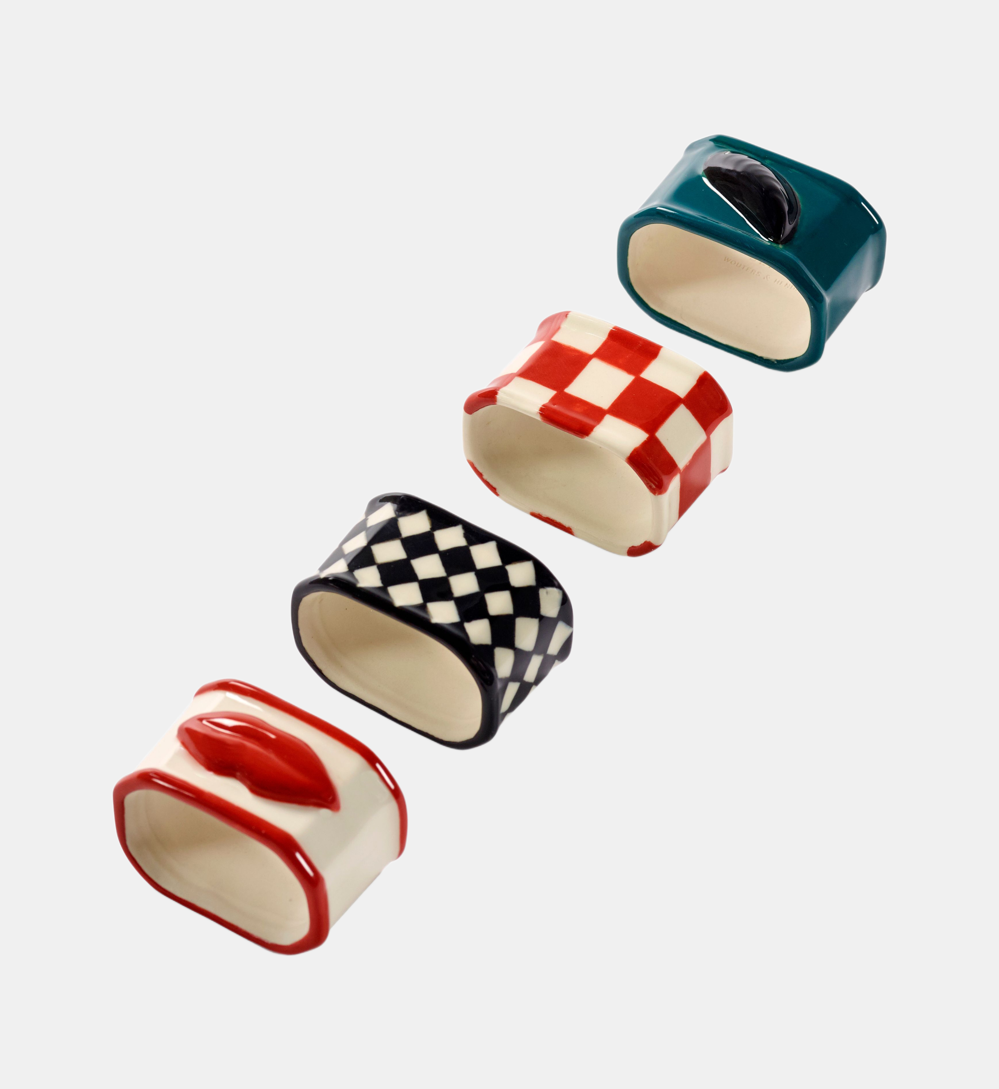 Ensemble de 4 ronds de serviette, SERAX