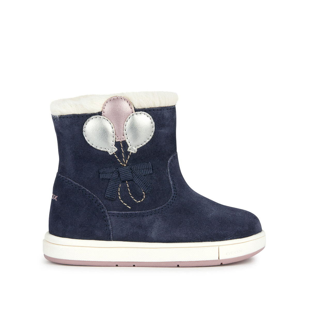 Image of Kids Trottola Suede Calf Boots with Faux Fur