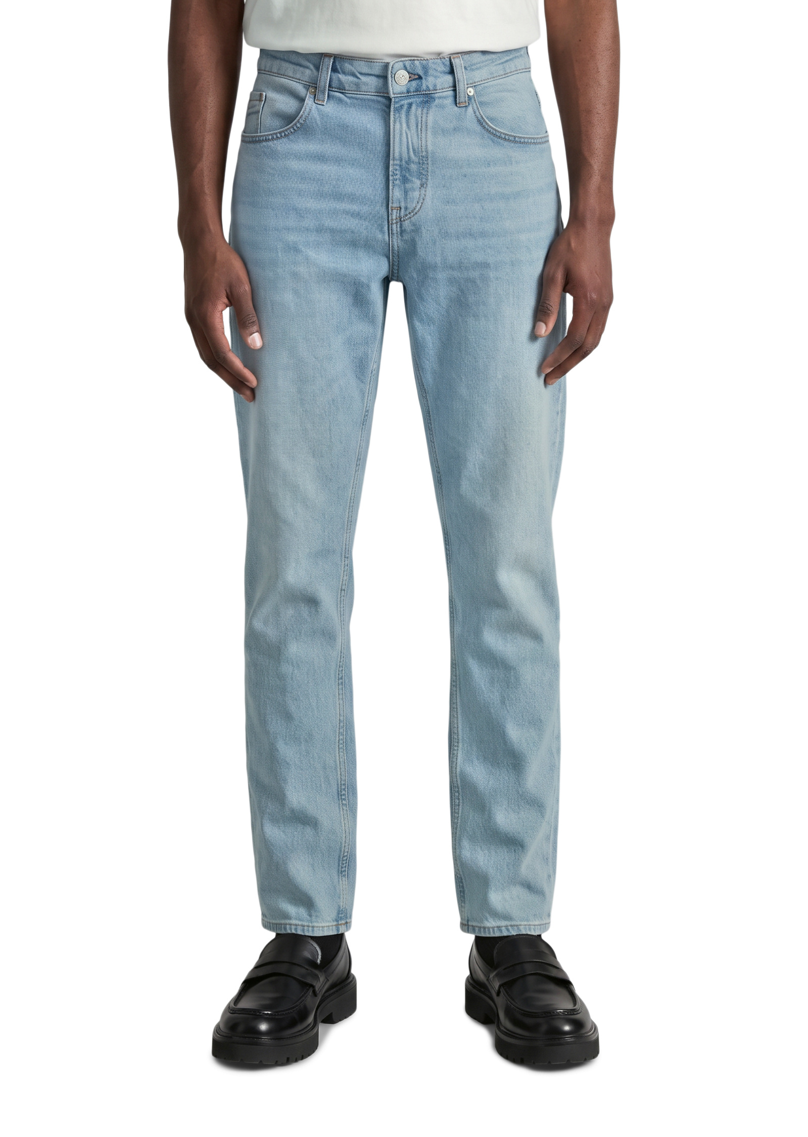 Jeans modèle Aric tapered en coton bio mélangé, MARC O’POLO DENIM