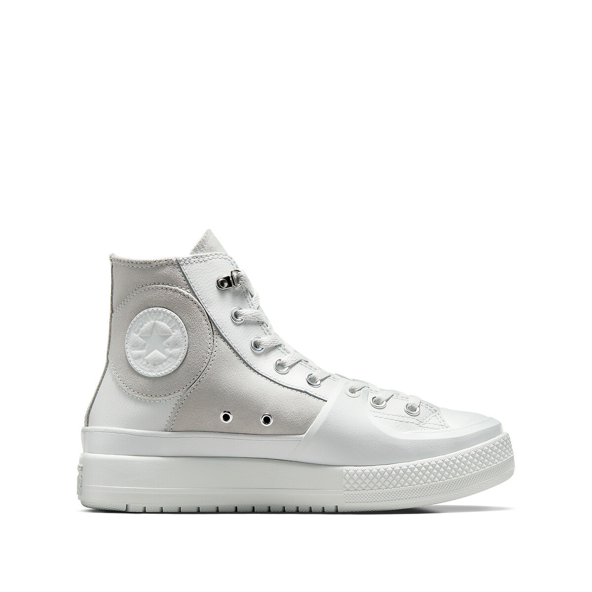 Converse discount blanche cuire