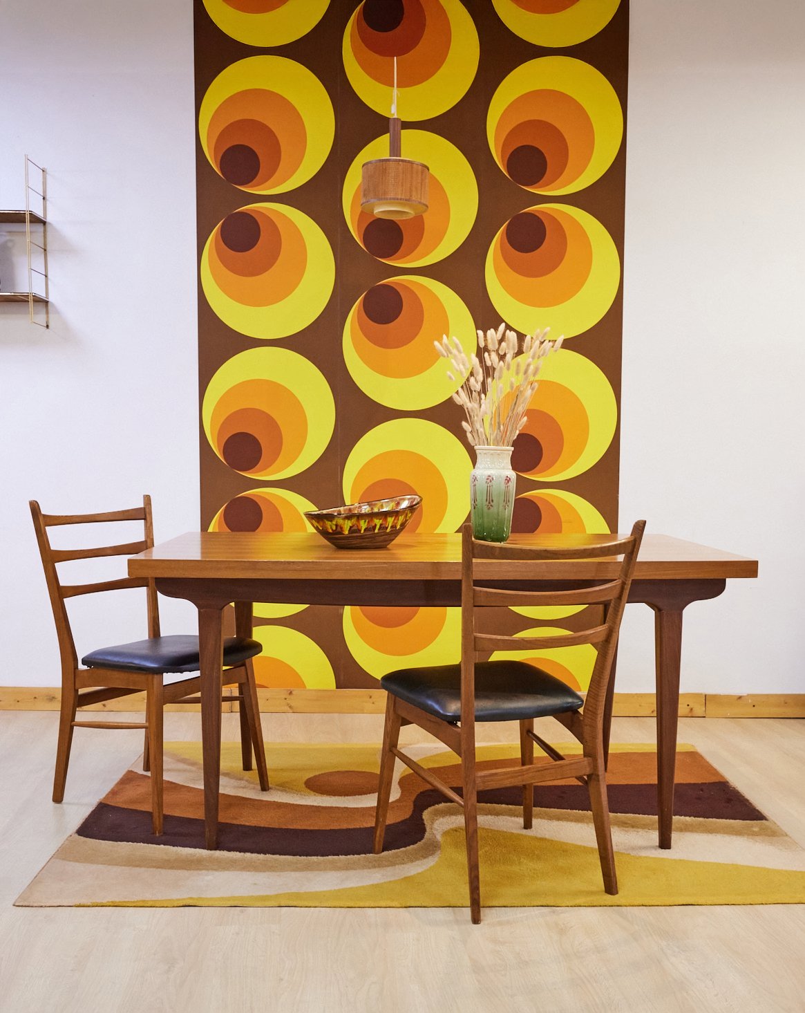 Table à manger scandinave en bois Karla N°1124 - Bon état, DEBONGOUT