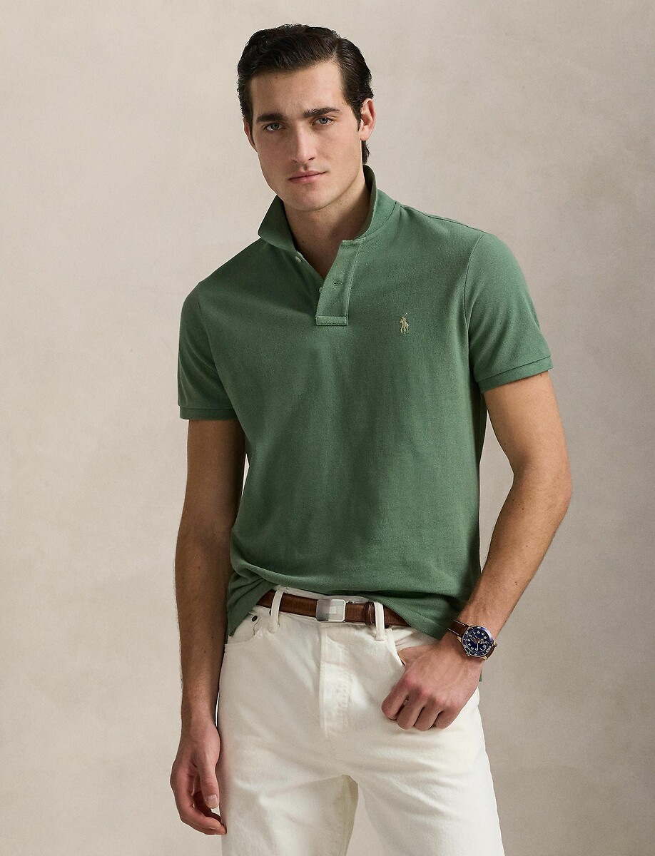 Polo droit en coton Pony Player brodé