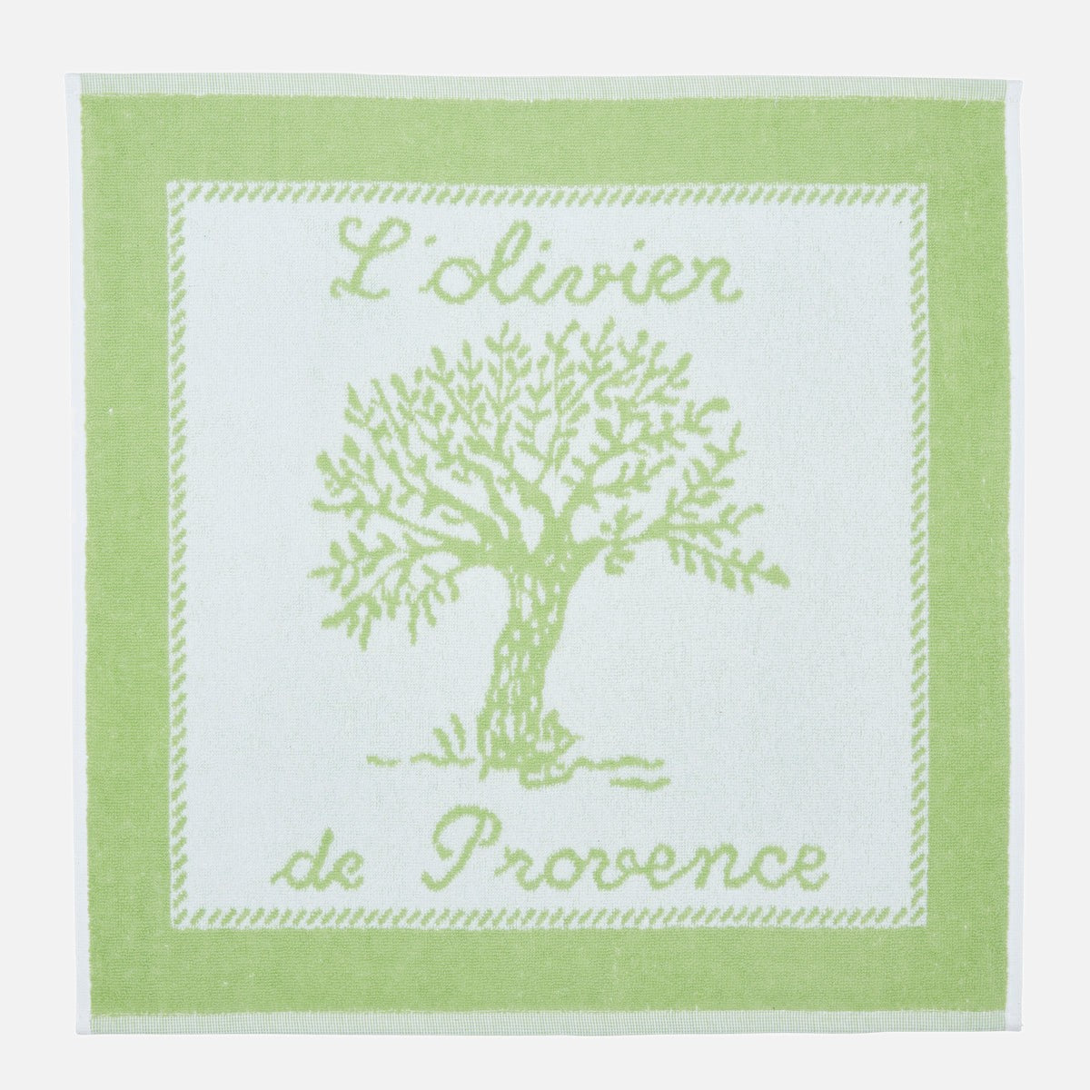 Essuie-mains éponge jacquard OLIVIER AMANDE, COUCKE