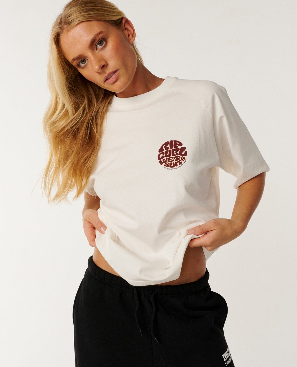 T-shirt boxy Hibiscus ARCHIVE, RIP CURL