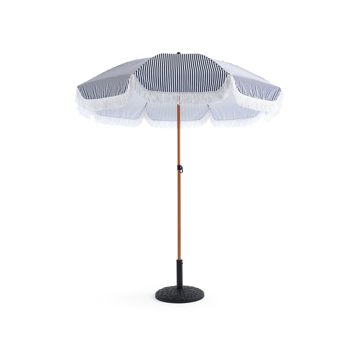 Product photograph of Britiz Black Metal Parasol Stand from La Redoute UK.