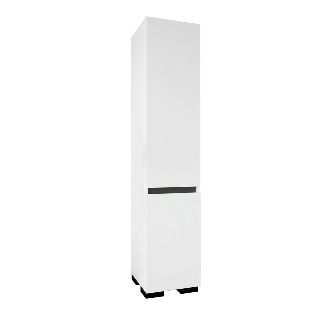 Colonne de rangement design blanche et grise BYRON, PIER IMPORT