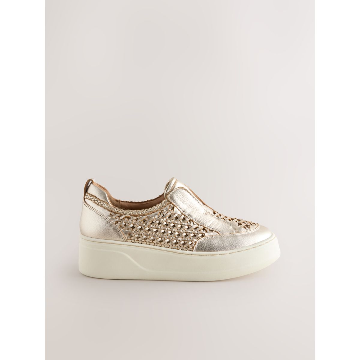 Sandales compensées en cuir forever comfort®, NEXT