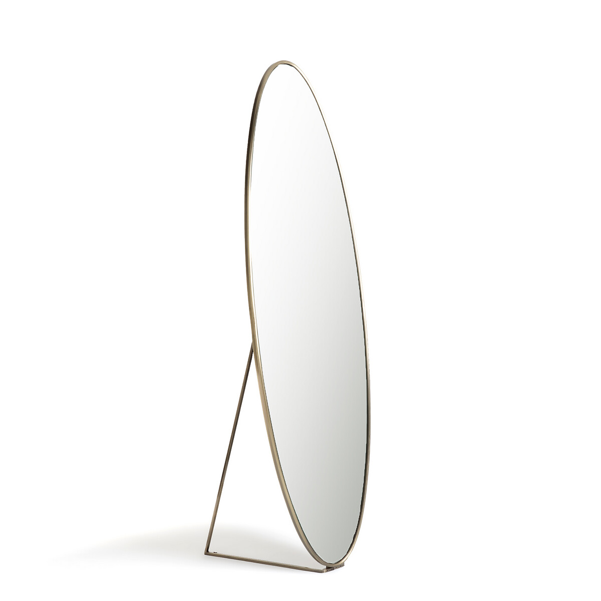 Miroir psyché ovale en métal H169,5cm Koban