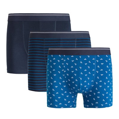 3er-Pack Shortys, Bio-Baumwolle LA REDOUTE COLLECTIONS