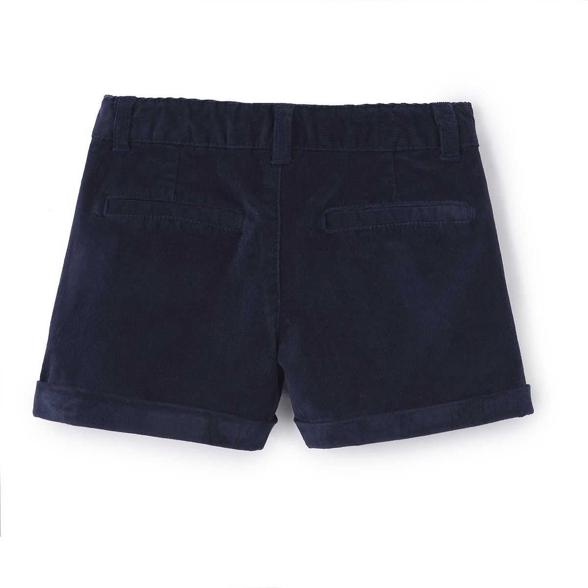 Corduroy shorts, 3-12 years navy blue 