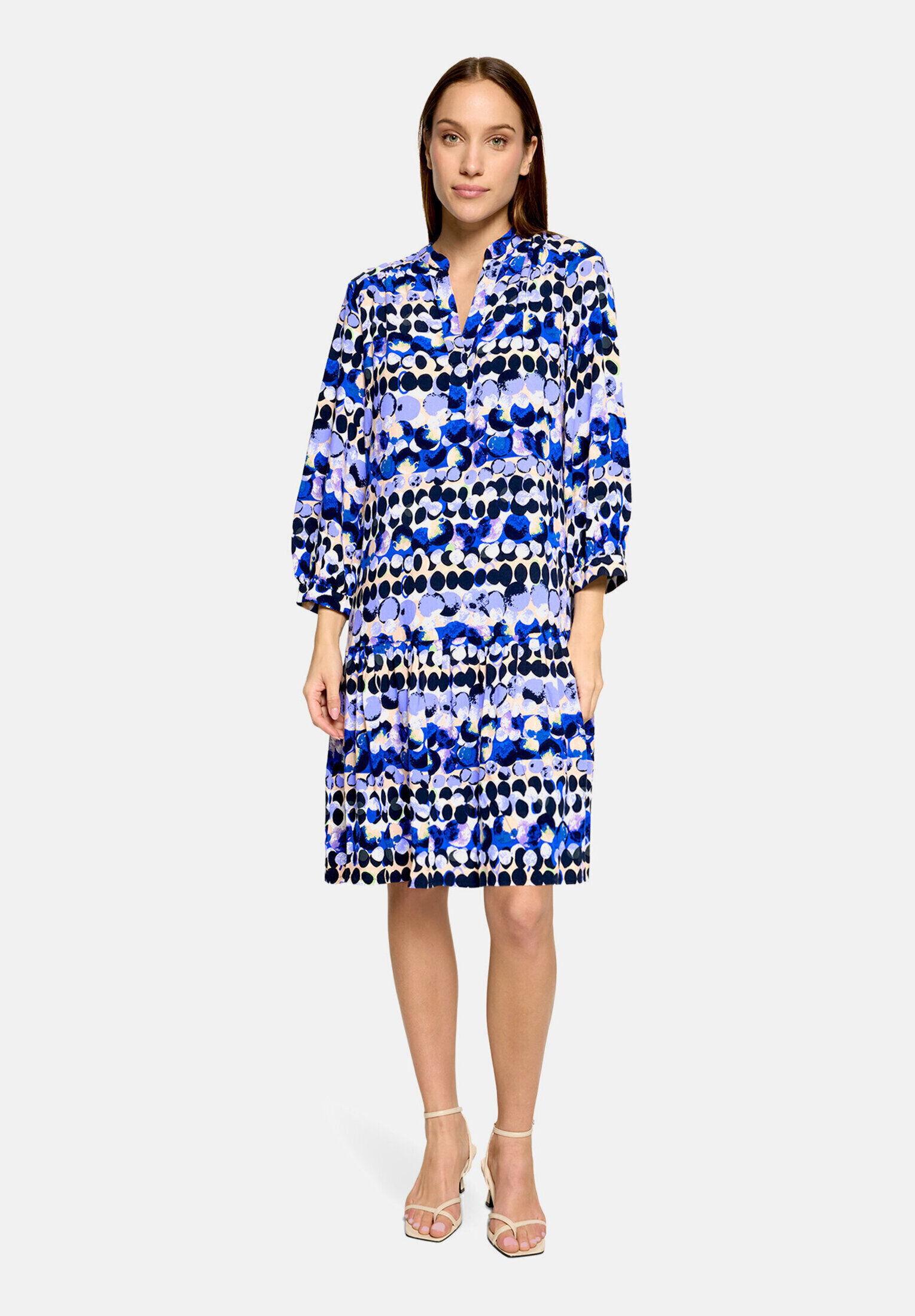 Robe à volants à manches 3/4, BETTY BARCLAY