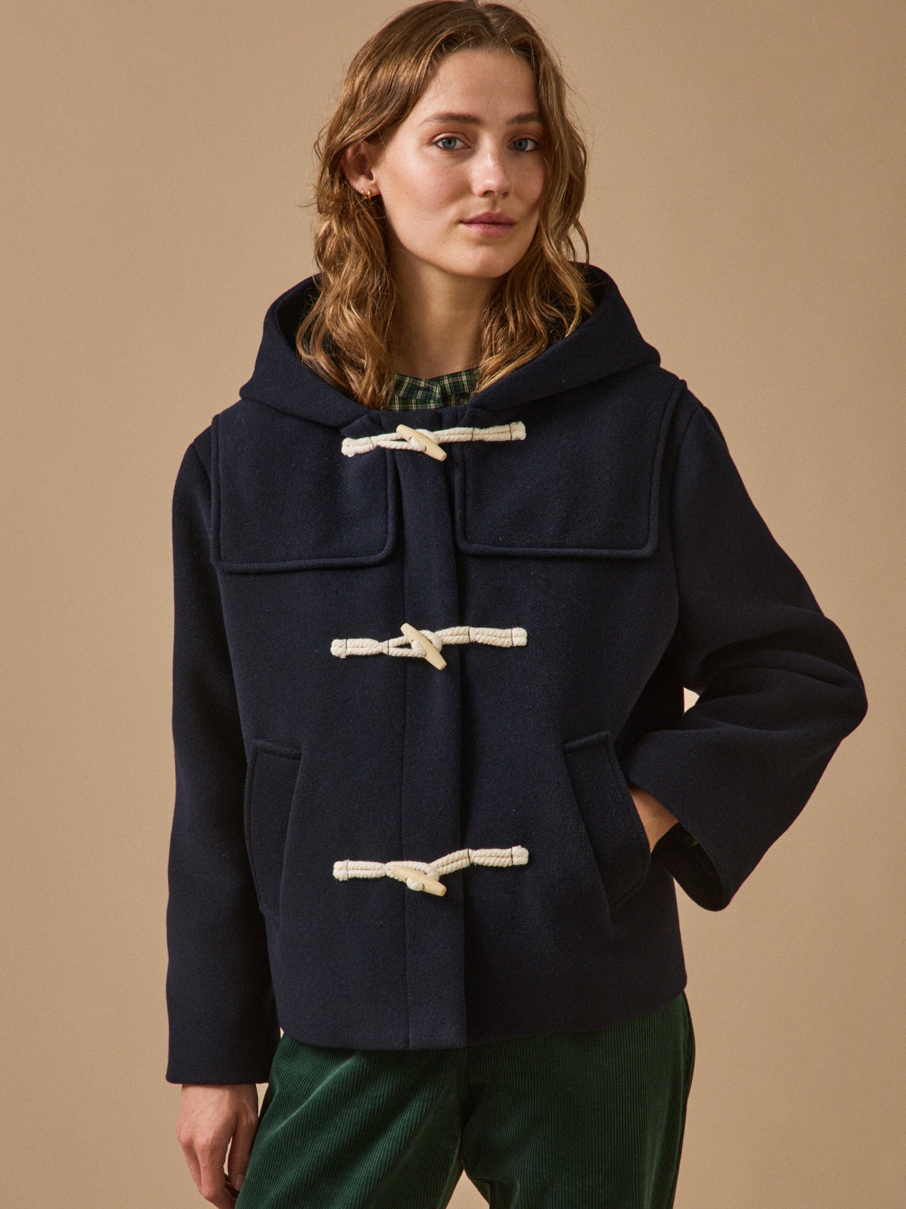 Duffle-coat court lainage, CYRILLUS
