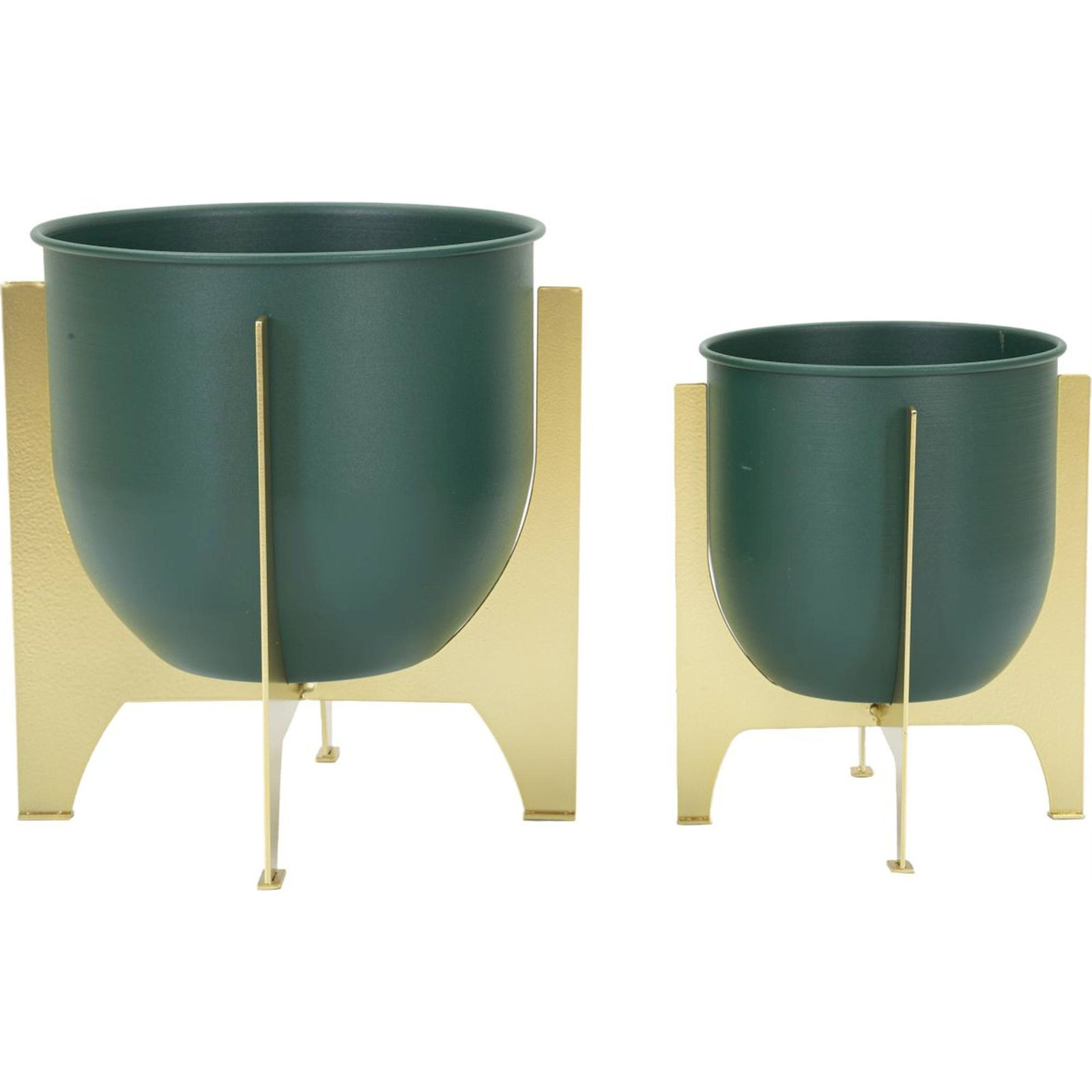 Cache-pots en fer set de 2 décoratifs GLAM, RECOLLECTION