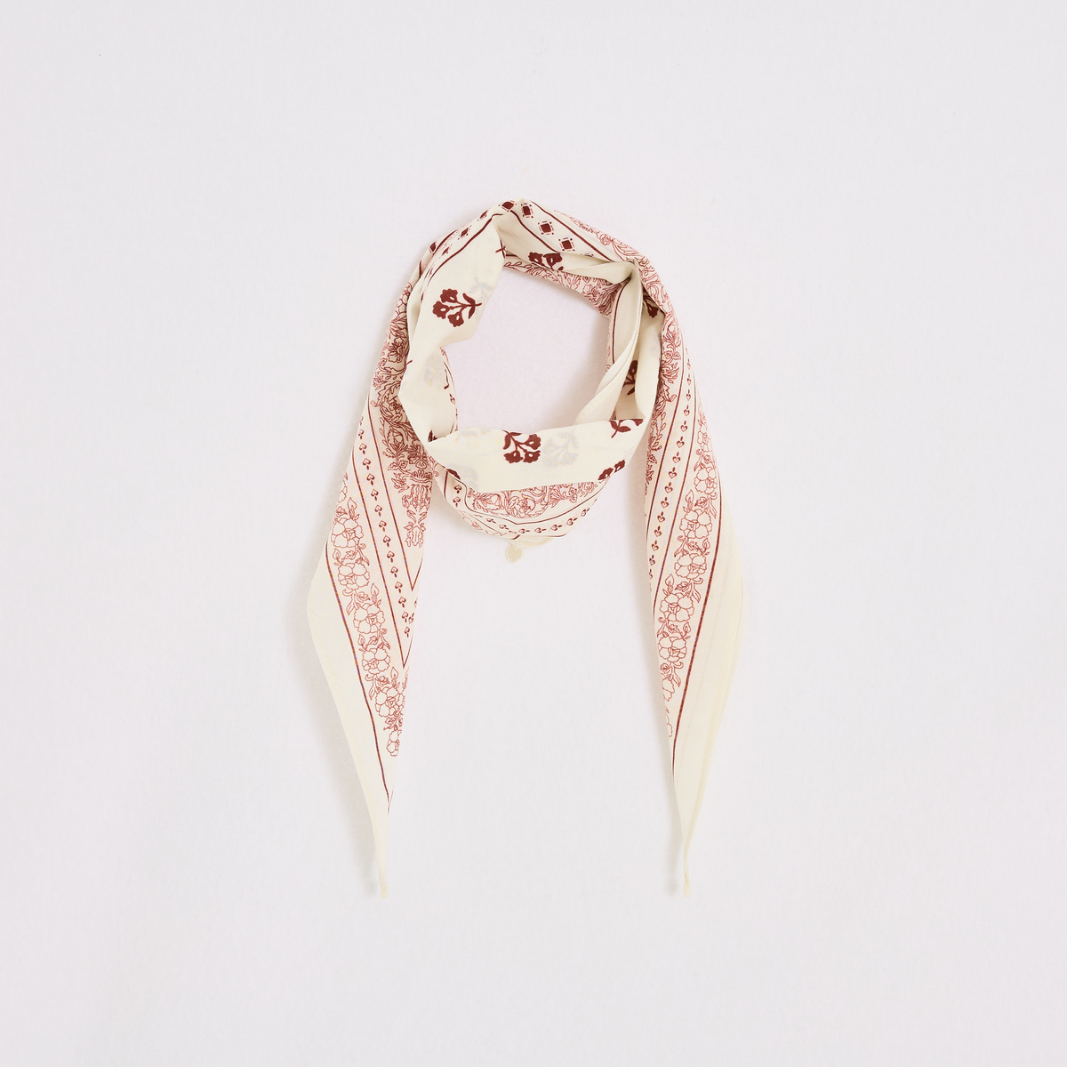 Foulard imprimé fleuri, GRAIN DE MALICE