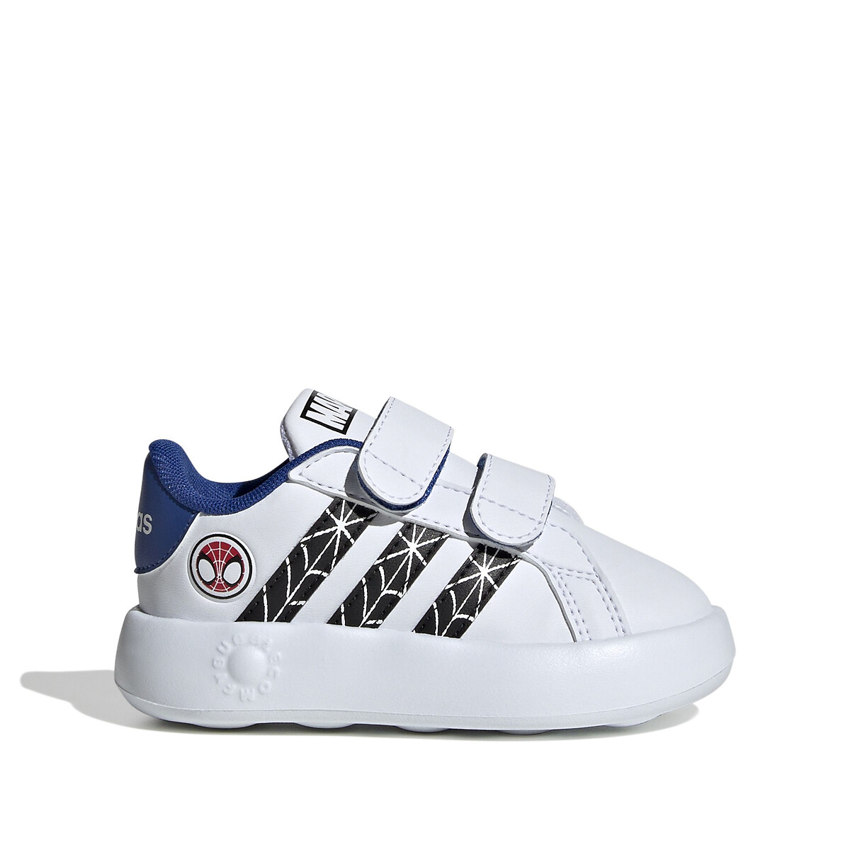 Kids Grand Court 2.0 Spider-Man Trainers with Touch ’n’ Close Fastening