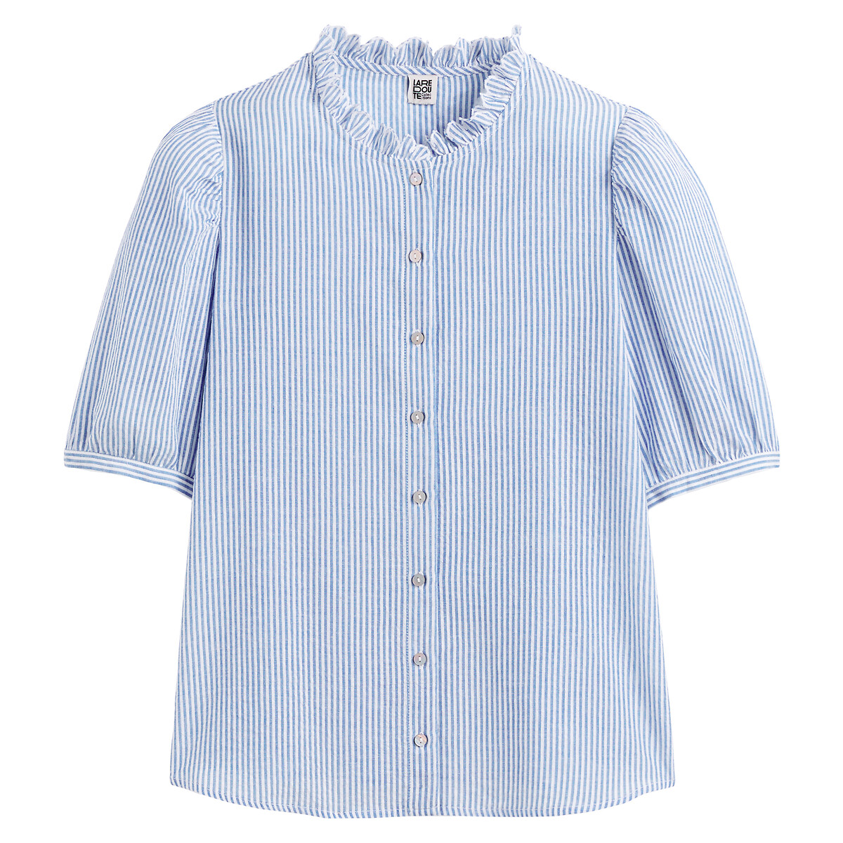 Dames blouse blauw wit gestreept La Redoute