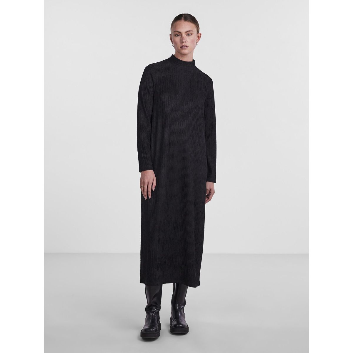 Robe noire ample mi longue La Redoute