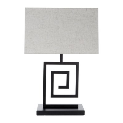 Iron Spiral Body and a Natural Shade Table Lamp SO'HOME