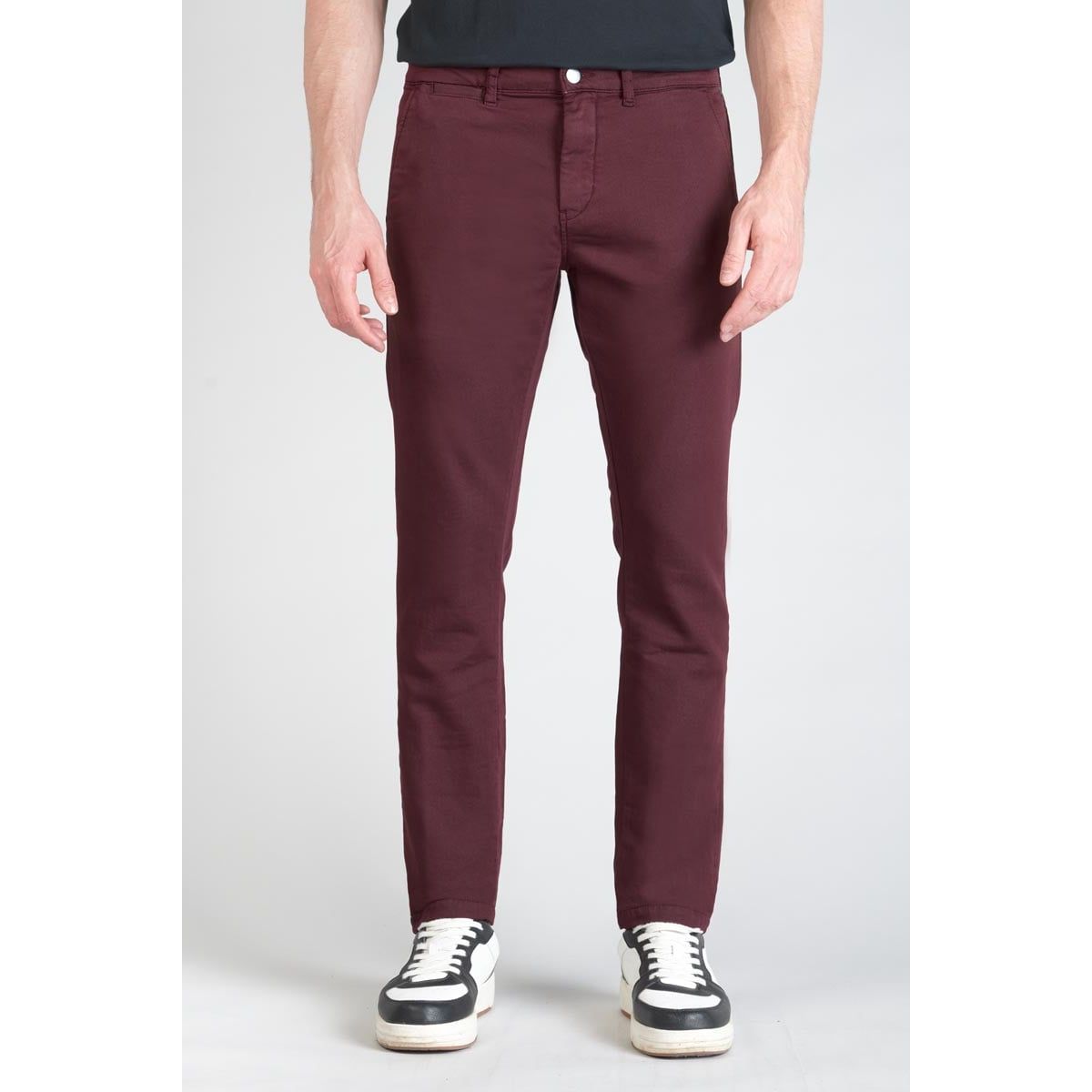 Chino 2024 bordeaux homme