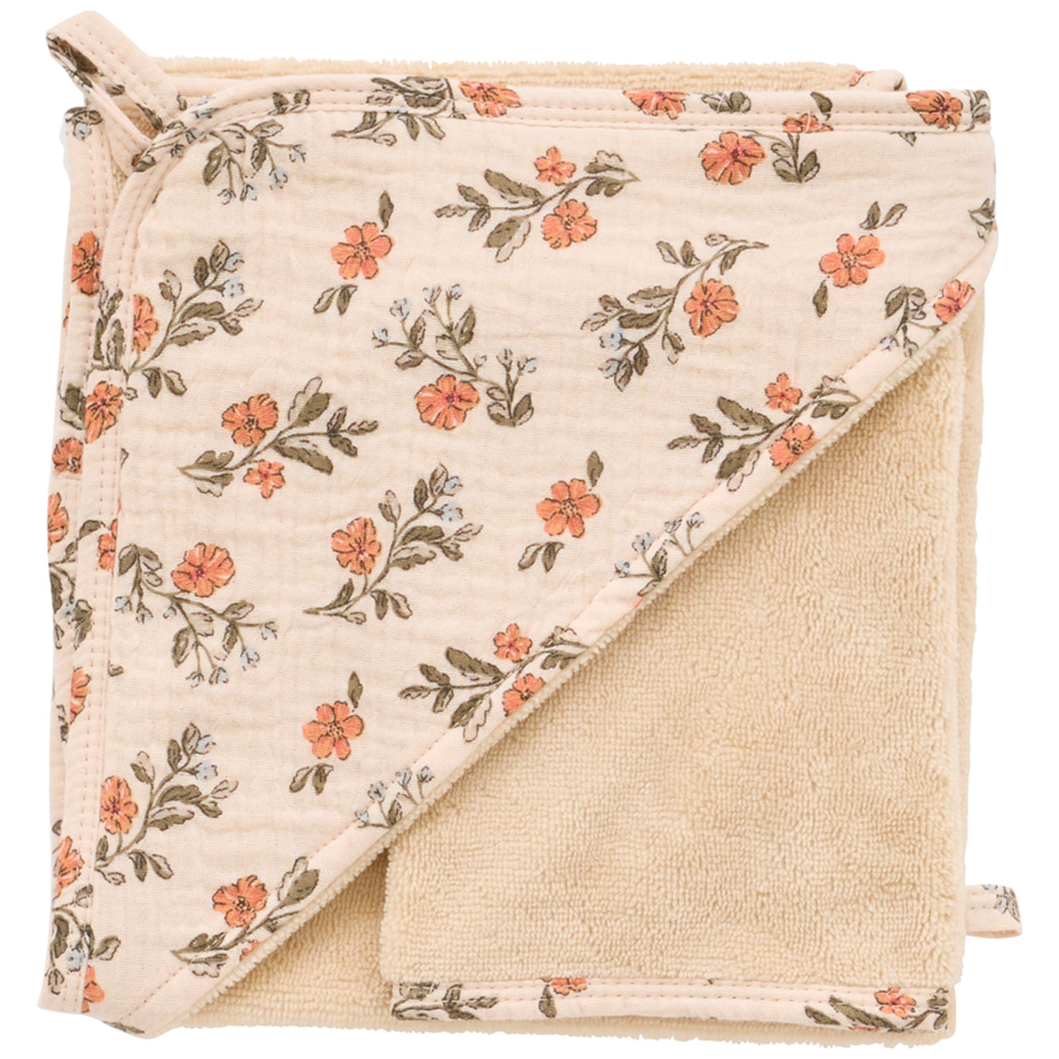 Cape de bain bambou et gant, BB & CO