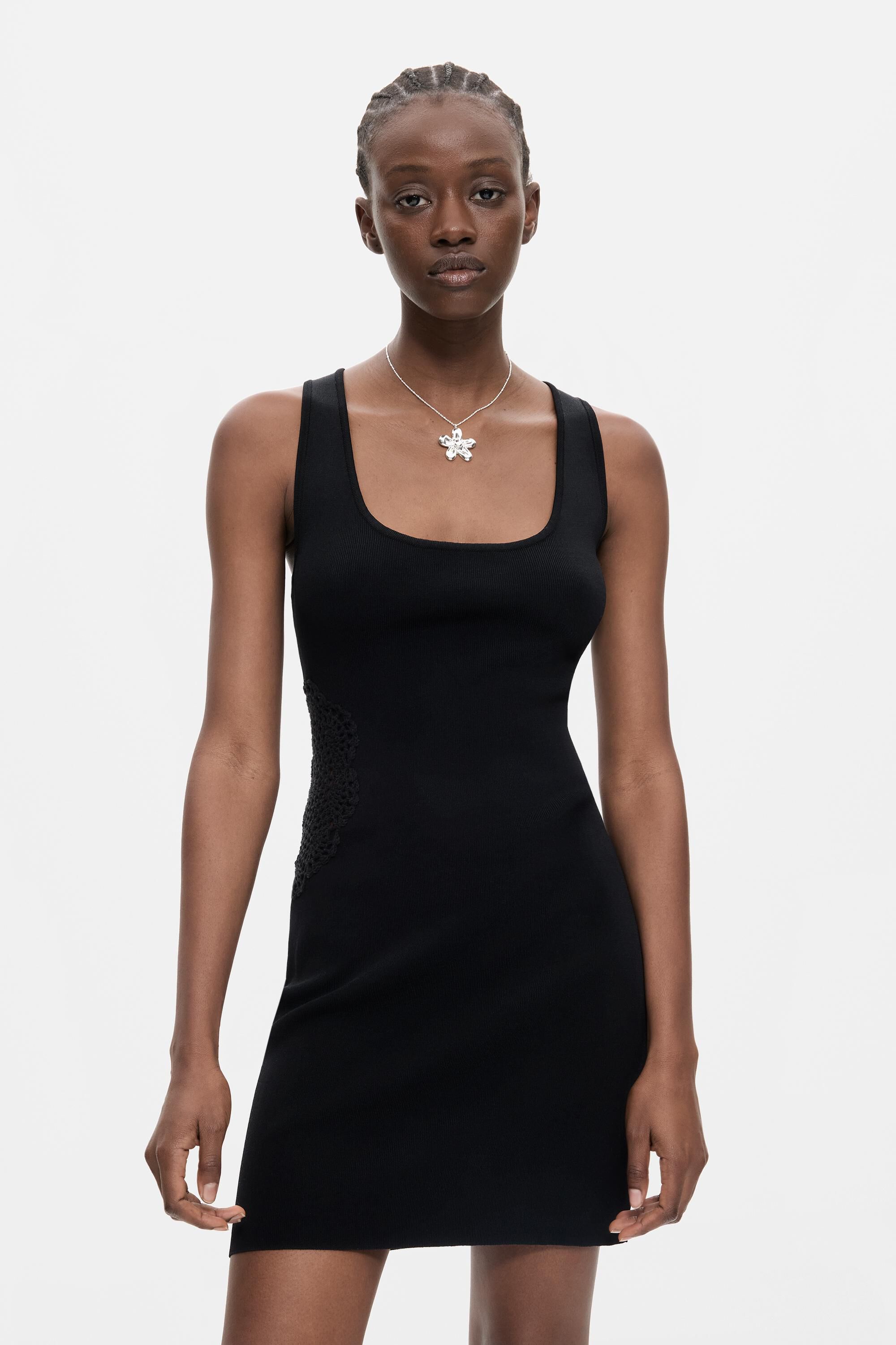 Robe courte en maille, DESIGUAL